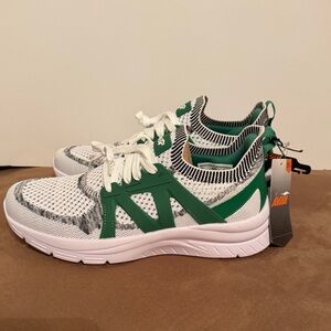 Avia Green and White Knit Sneakers